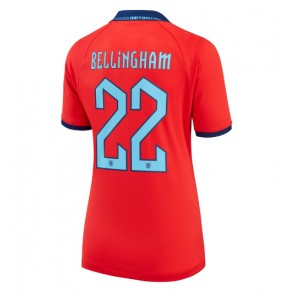 Anglia Jude Bellingham #22 Koszulka Wyjazdowych Kobiety MŚ 2022 Krótki Rękaw